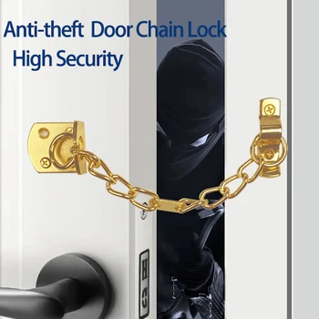 Защитна Врата Верижна Заключване Противоугонный автоматично заключване на вратите Тесен Дизайн Вратата Ограничител на Външен и Вътрешен Ограничител на Вратата