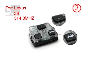 Произведено в Китай, Автоматичен ключ дистанционно, дистанционно 314,3 Mhz, 3 бутона за Lexus-ES0124002, безплатна доставка